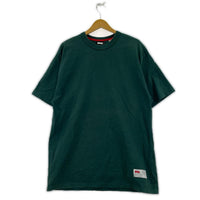 半袖Tシャツ ワンポイント 濃緑 (XL)
