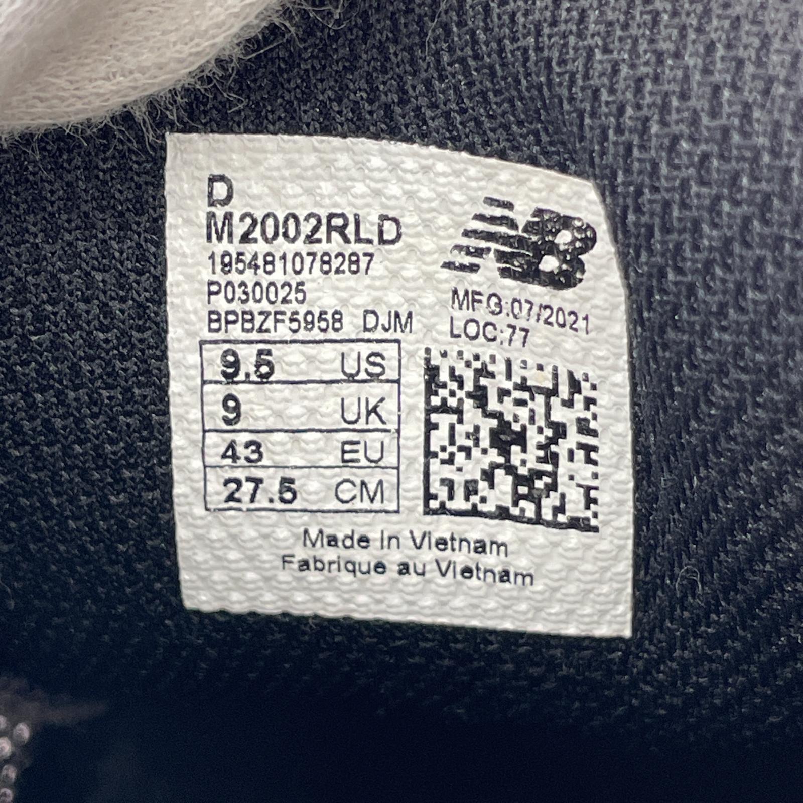 スニーカー M2002RLD 27.5cm 27.5cm (US9 1/2 UK9 EU45) ブラック