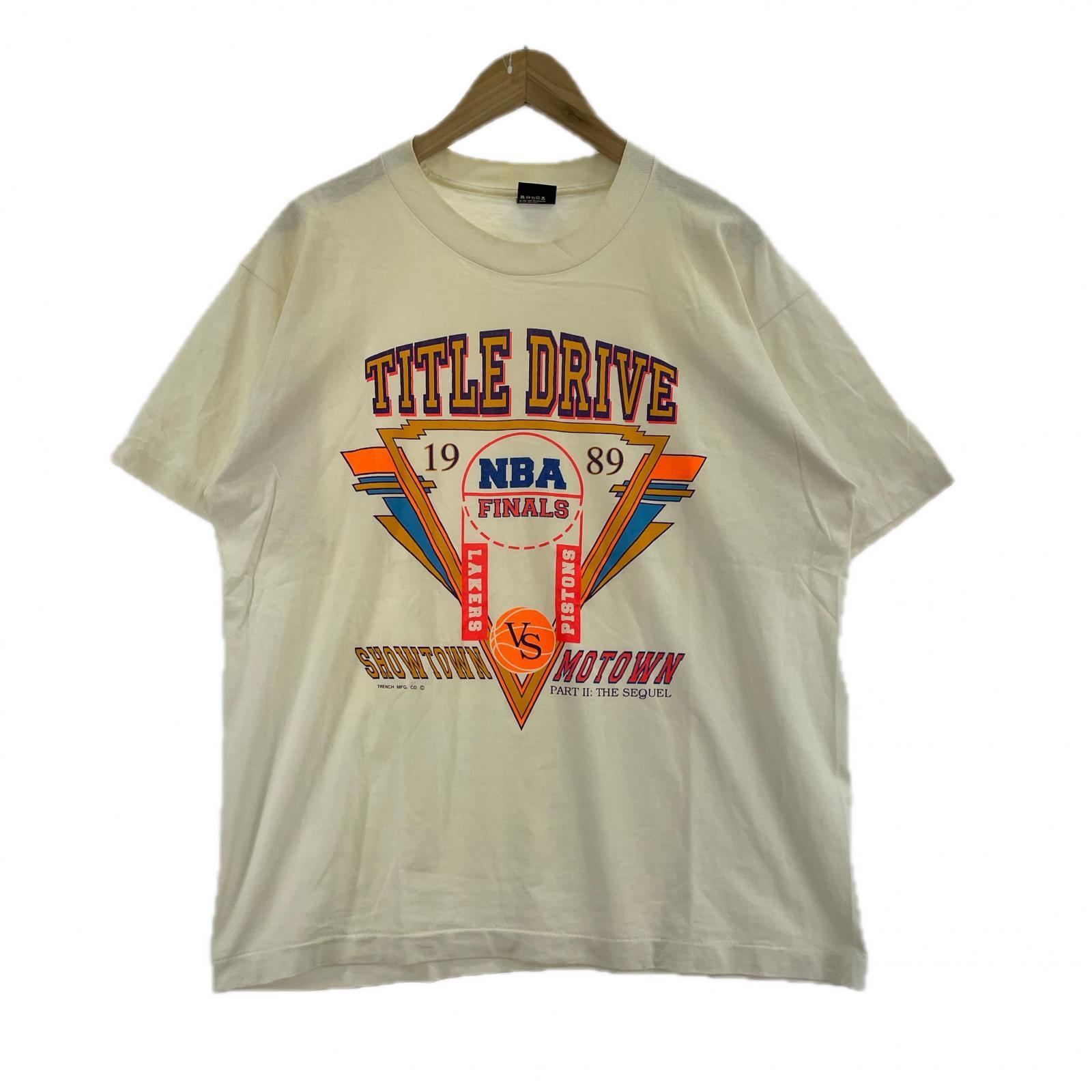 半袖Tシャツ 89年 NBA TITLE DRIVE 白 XL ホワイト