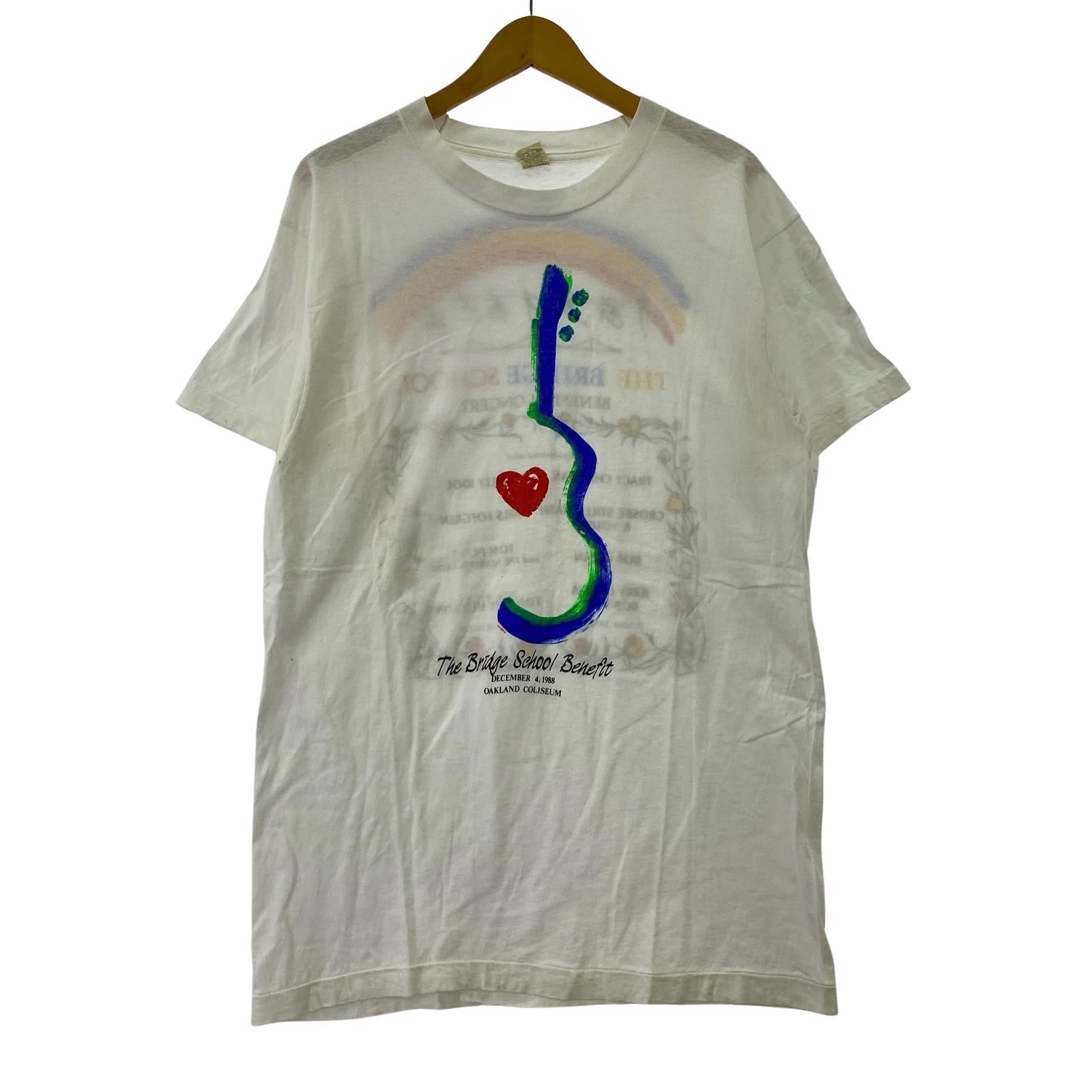 半袖Tシャツ 88年 THE BRIDGE SCHOOL 白 XL ホワイト