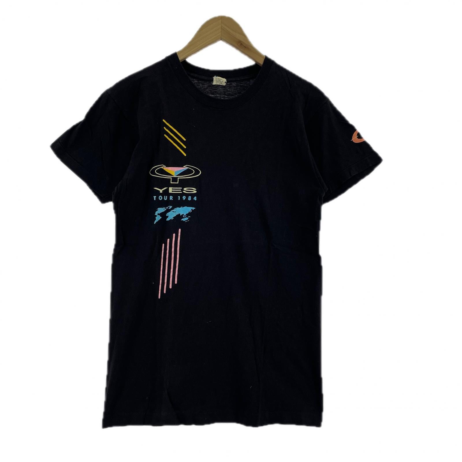 半袖Tシャツ 84年 YES TOUR 1984 黒 L L ブラック