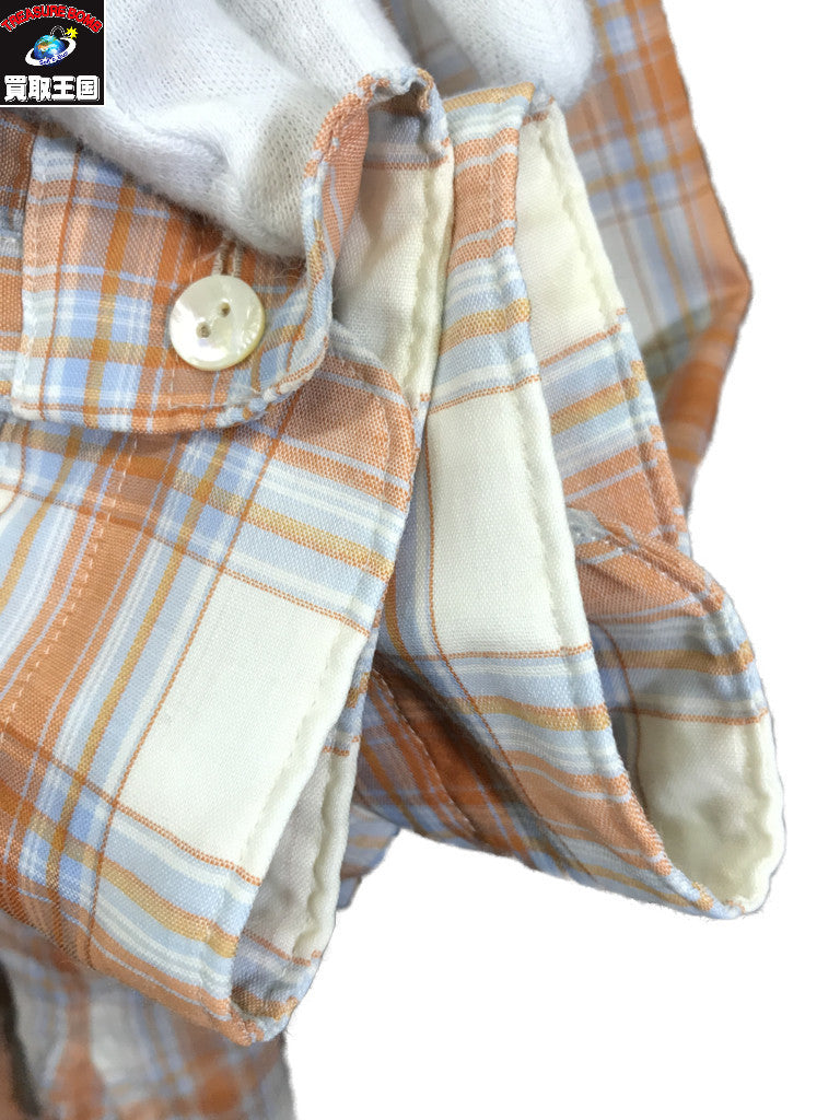 長袖シャツ WOOL BAND COLLAR SHIRTS (3)