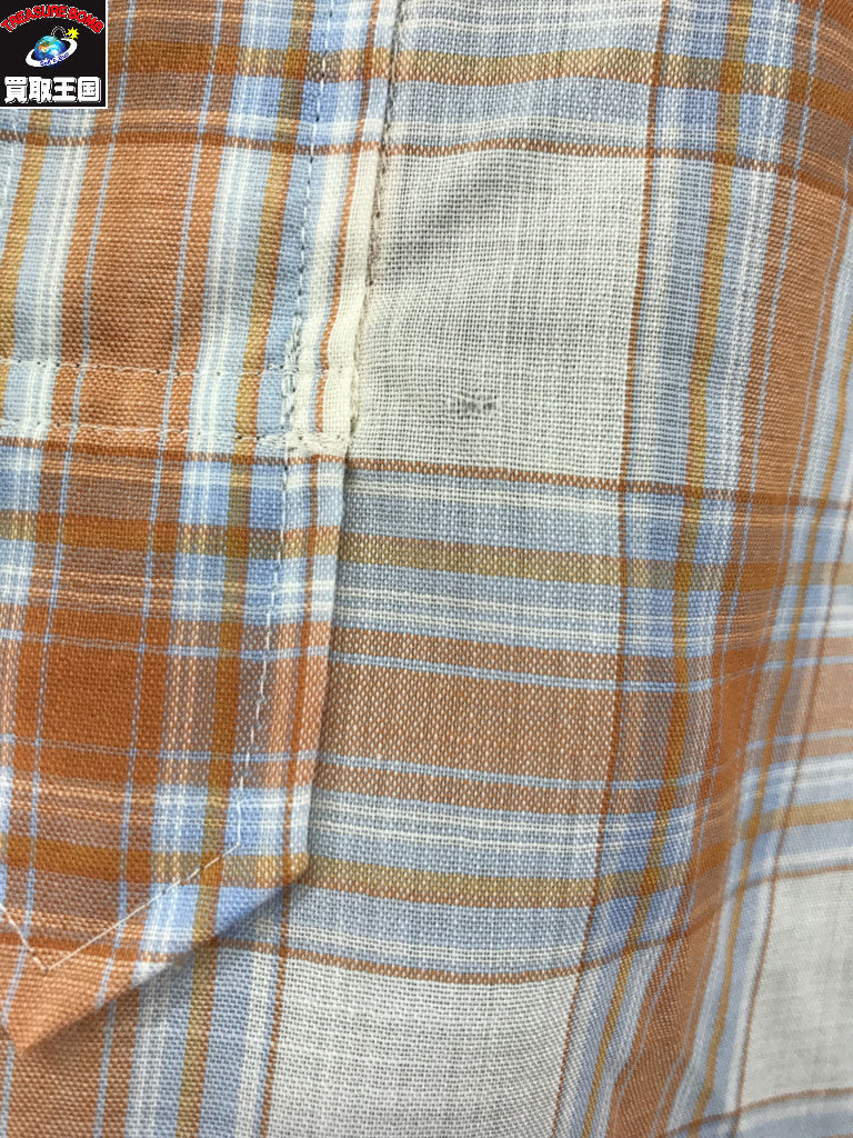 長袖シャツ WOOL BAND COLLAR SHIRTS (3)