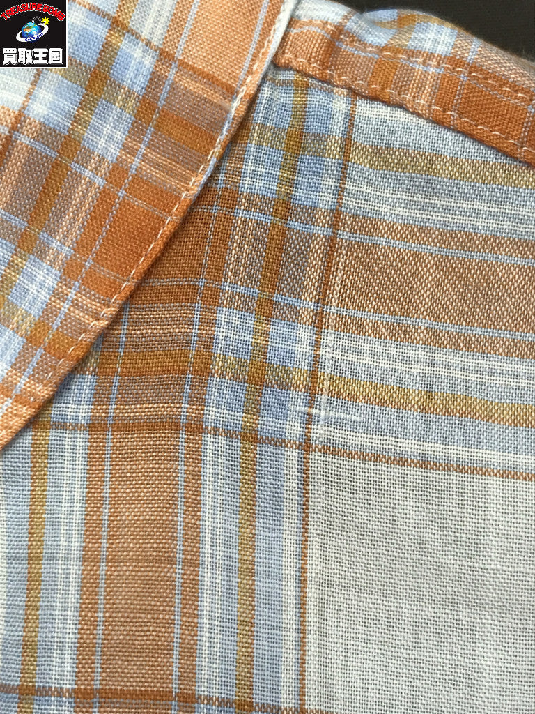長袖シャツ WOOL BAND COLLAR SHIRTS (3)