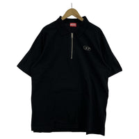 ポロシャツ DIESEL T-VOR-OD ハーフジップポロシャツ L ブラック L ブラック