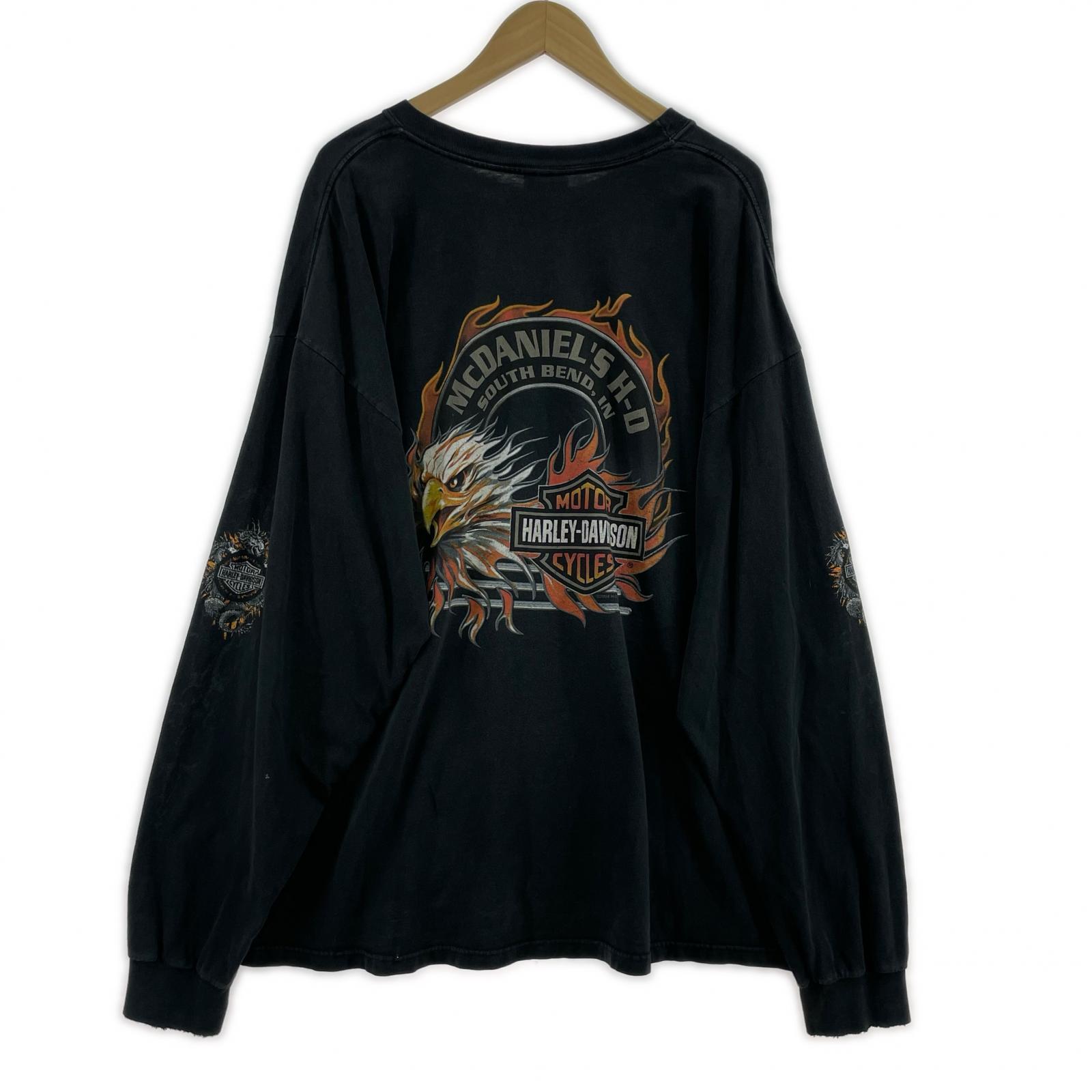 長袖Tシャツ 00s Pocket Print L/S Tee BLK 2XL ブラック