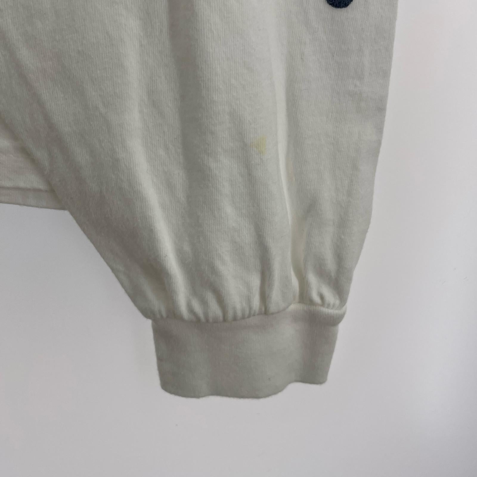 半袖Tシャツ 00s Flame Print L/S Tee WHT XL ホワイト