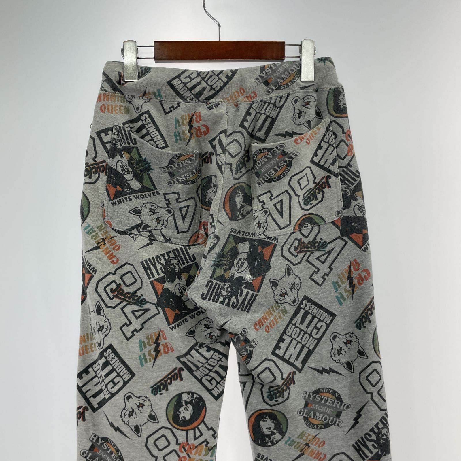 パンツ 総柄 GRY F フリー グレー