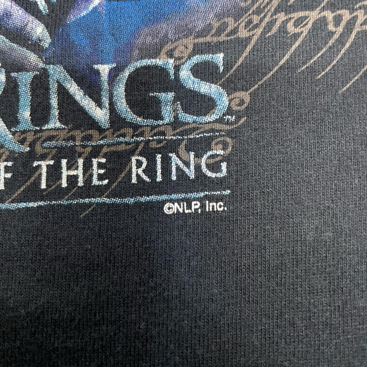 半袖Tシャツ 00s LORD OF THE RINGS ムービーTシャツ 2001年 EURO SCREEN STARS LL ブラック