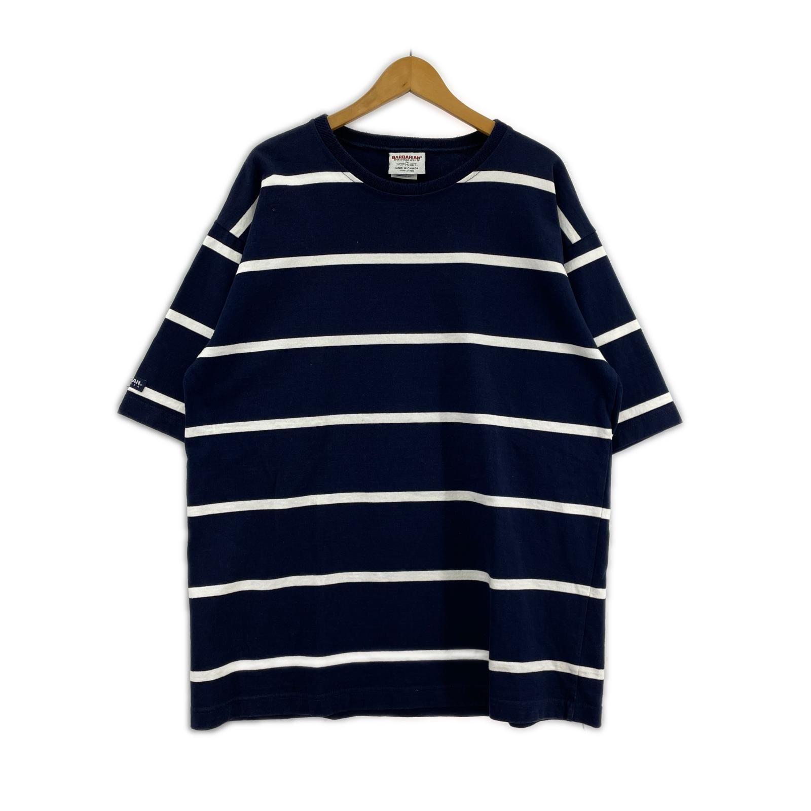 半袖Tシャツ BARBARIANコラボ ボーダーTee
