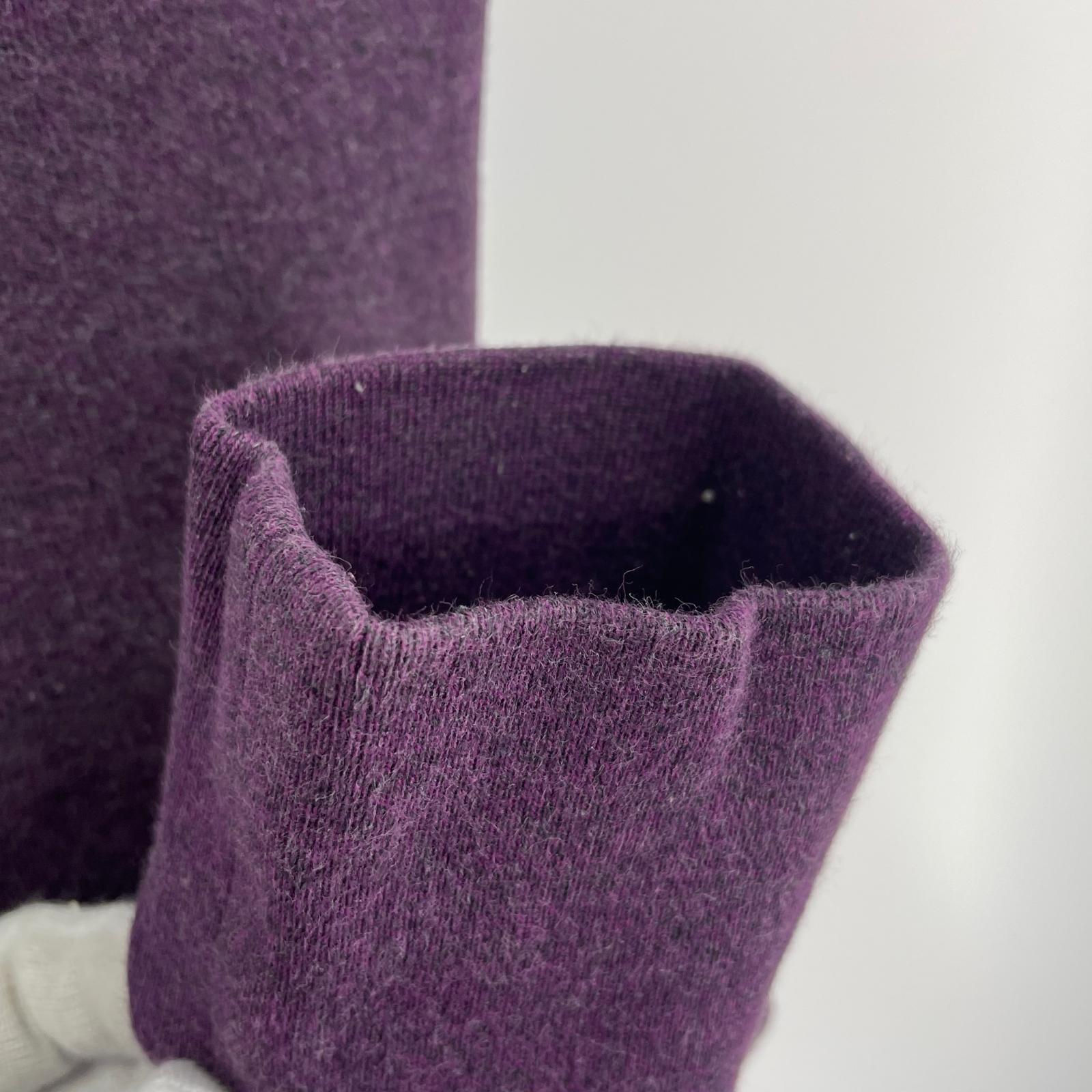 スウェット ハーフジップスウェット 紫 (XL) パープル
