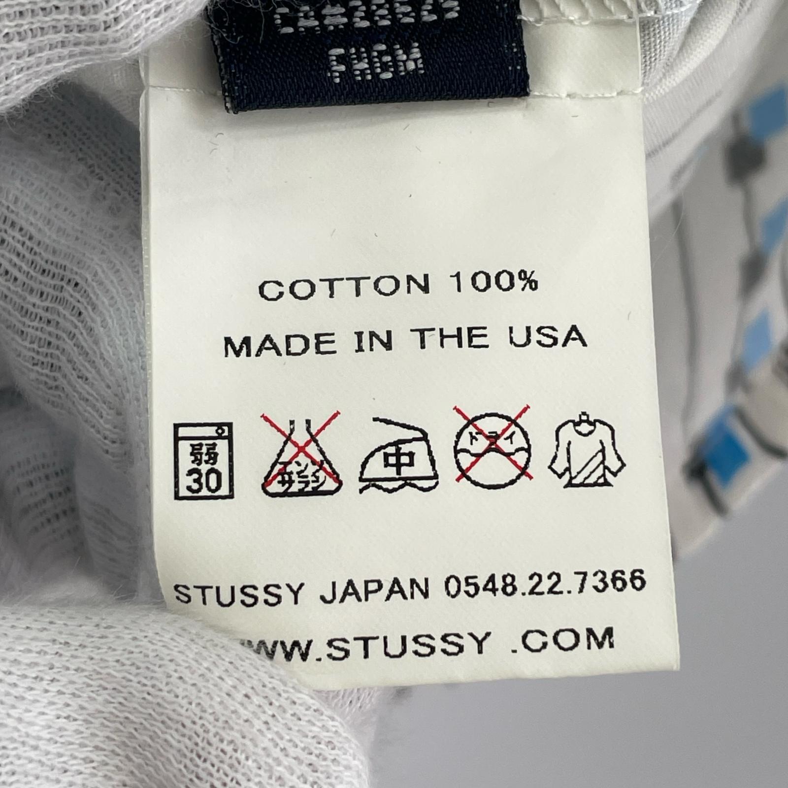 半袖シャツ 90s old stussy 総柄ストライプシャツ S S