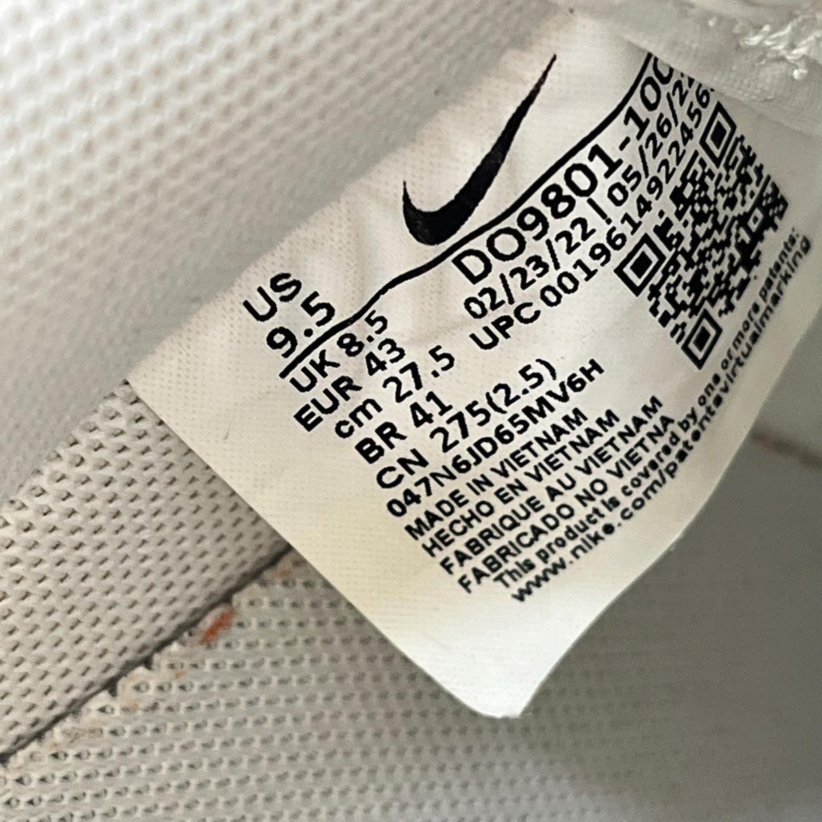 スニーカー AF1 LOW ’07 LV8 "Certified Fresh" 27.5cm (US9 1/2 UK9 EU45) ホワイト