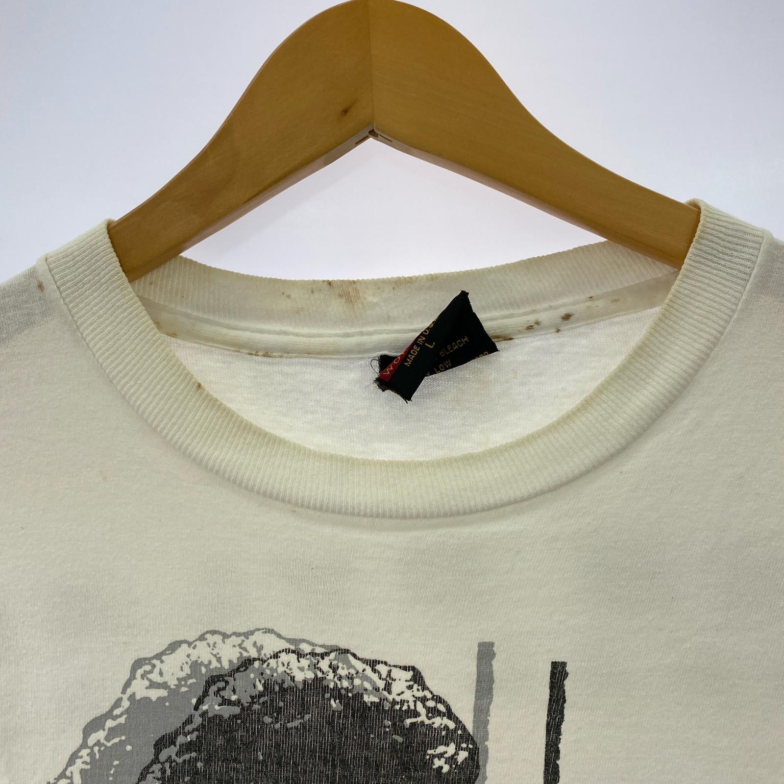 半袖Tシャツ バンドT 90s ボブディラン USA製 白 (L) L ホワイト
