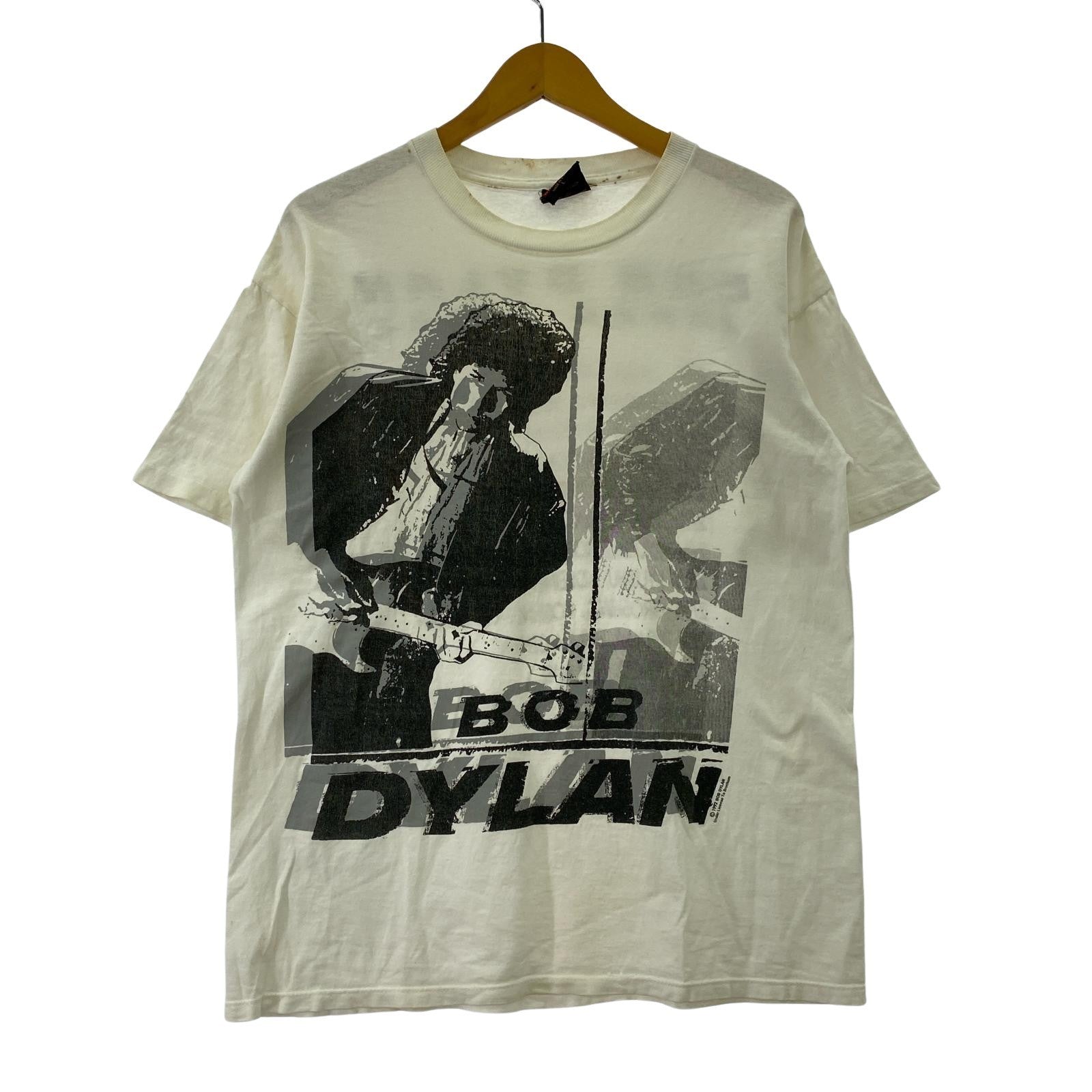 半袖Tシャツ バンドT 90s ボブディラン USA製 白 (L) L ホワイト
