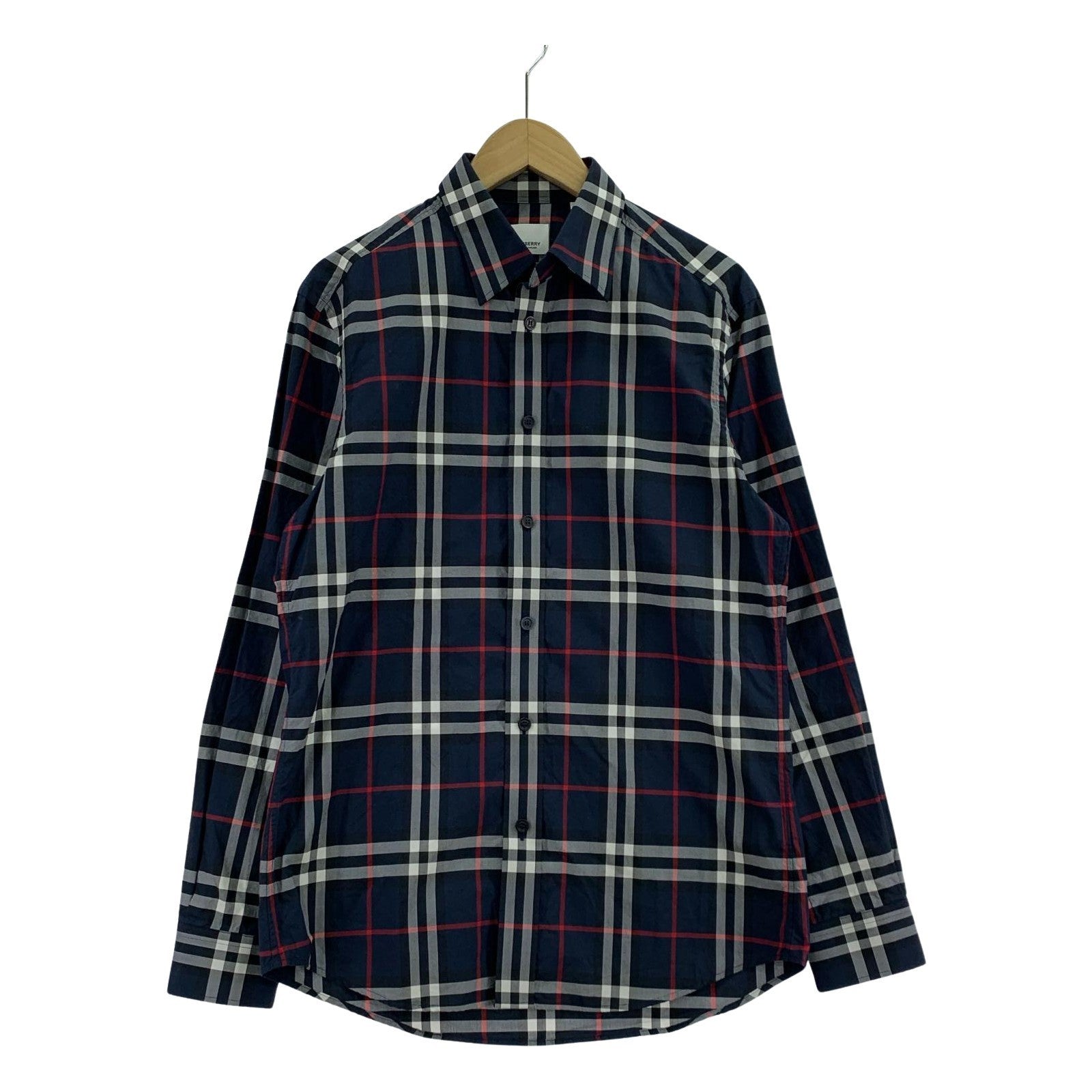 長袖シャツ チェックシャツ NVY S S