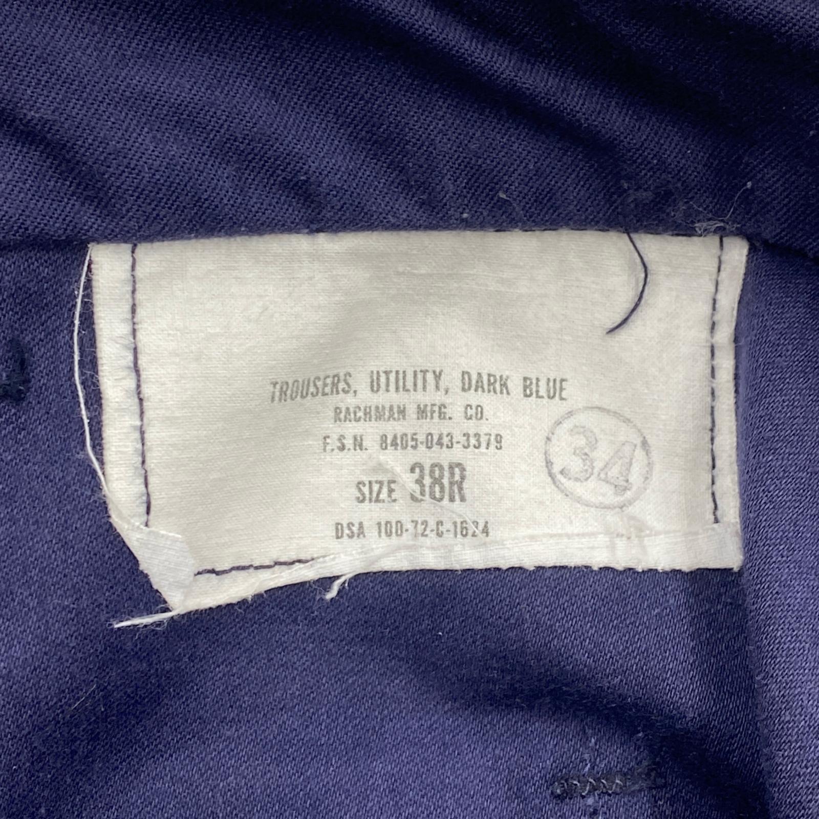 パンツ U.S.NAVY 70s TROUSERS DARK BLUE (36) パープル