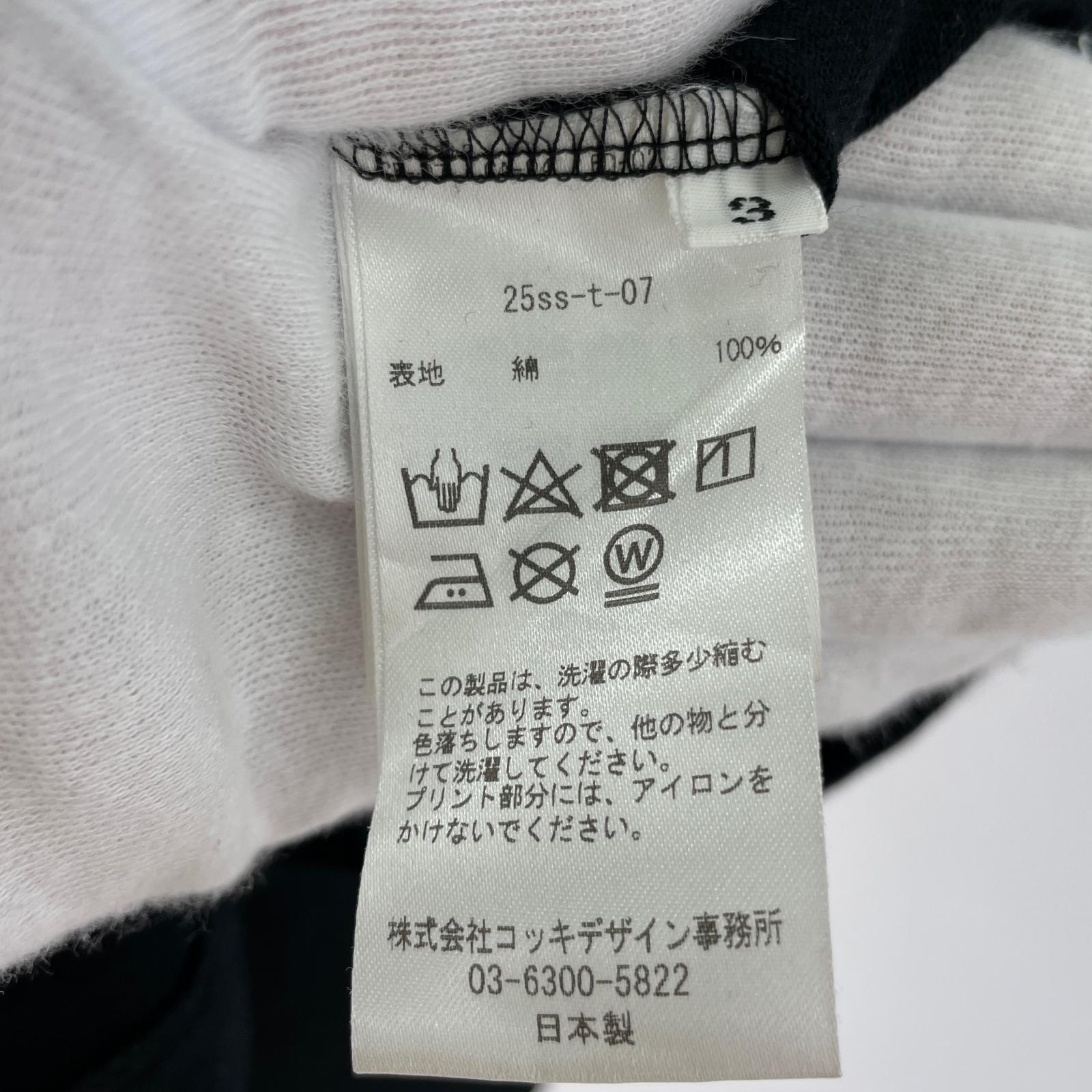 半袖Tシャツ KHOKI/25ss/Cowboy print T-shirt 3 ブラック