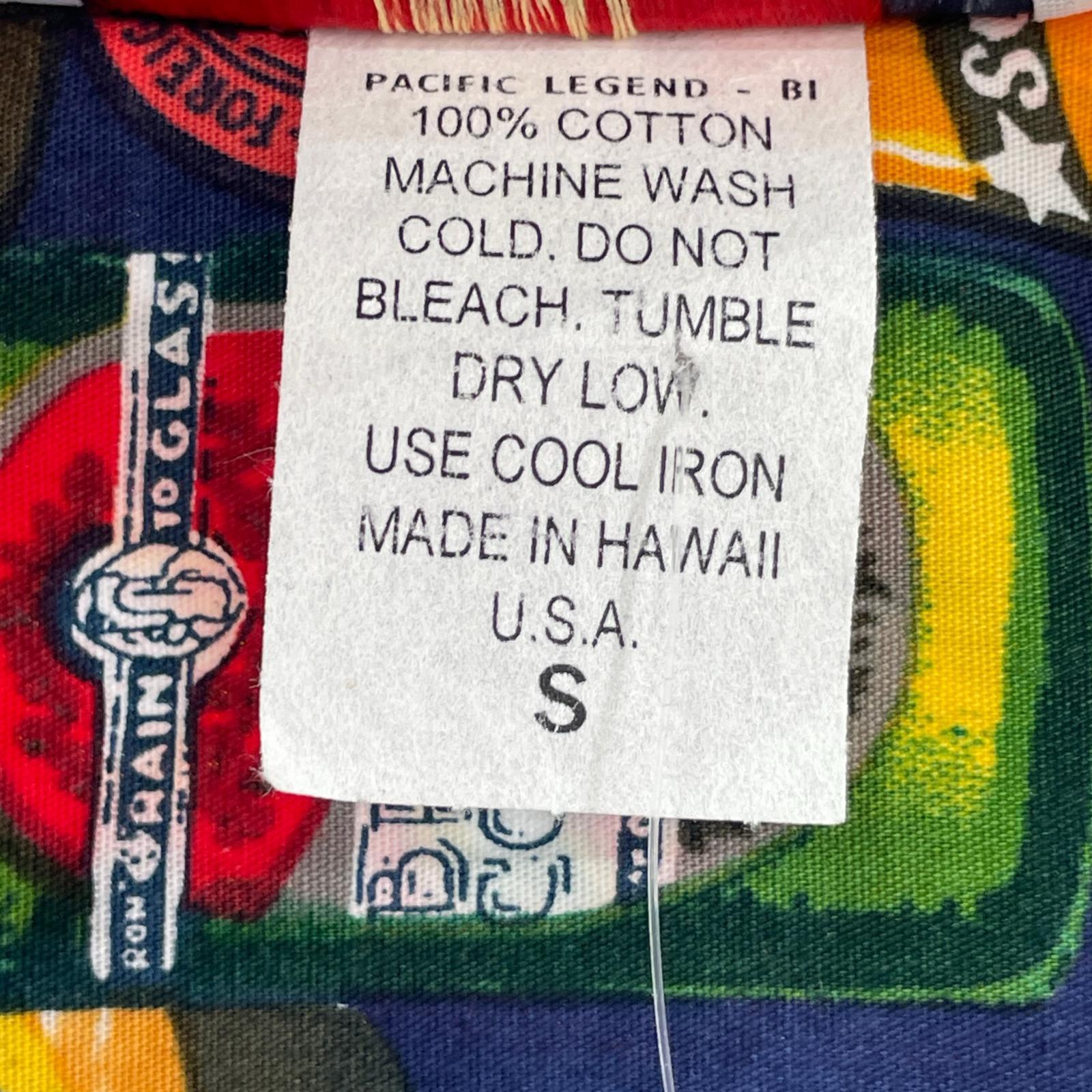 半袖シャツ PACIFIC LEGEND USA製 総柄 (S) S