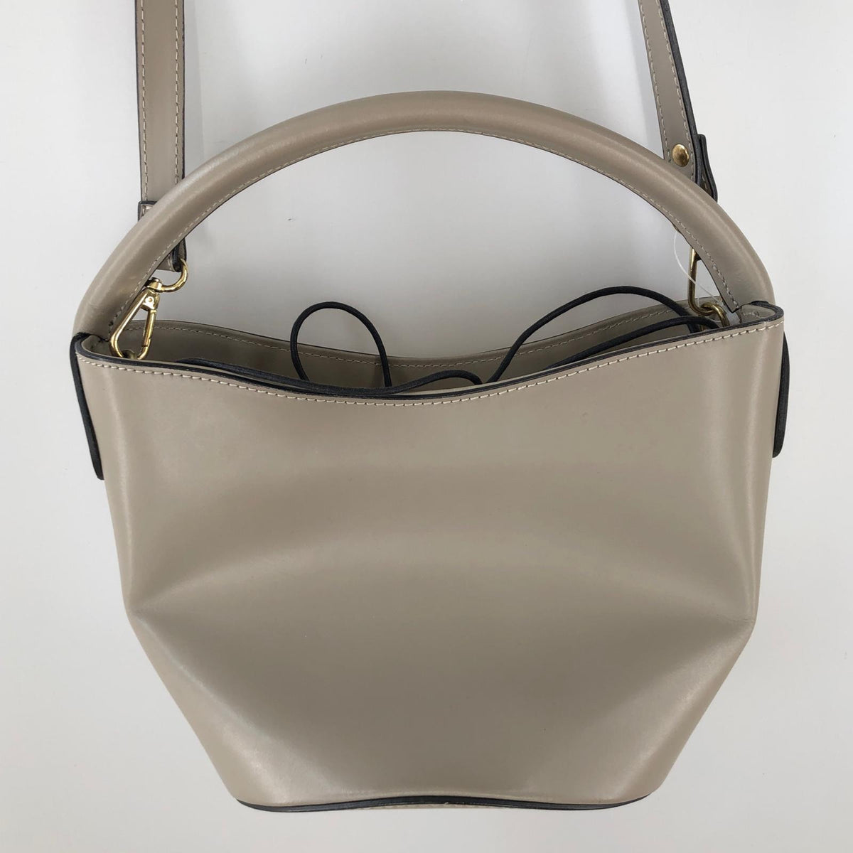ショルダーバッグ PELLETTERIA VENETA レザー2WAYバケットバッグ ベージュ ベージュ