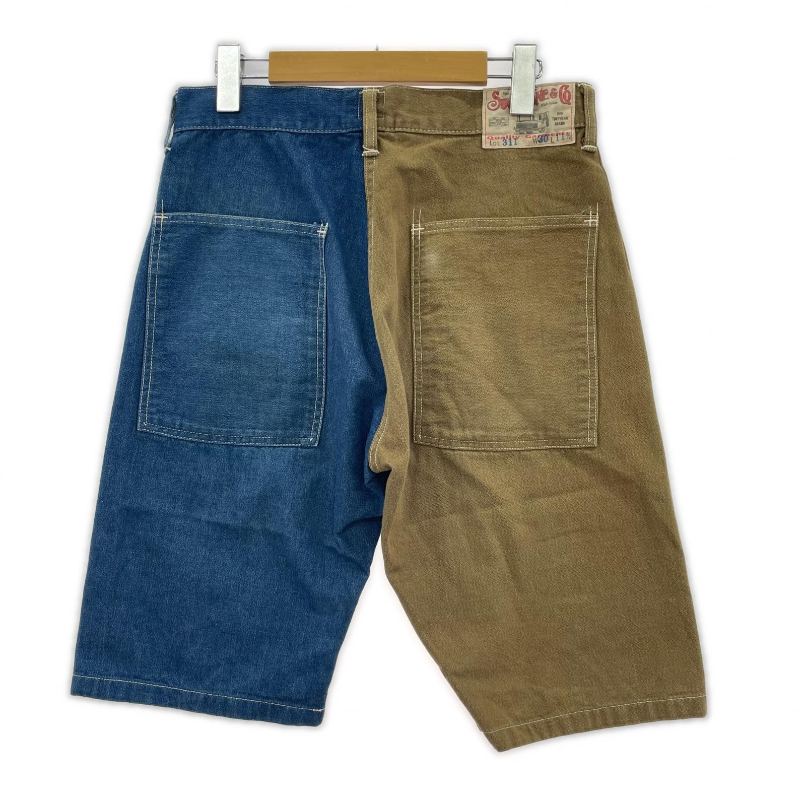 ショートパンツ LOT311 デニム切替ベイカーショーツ (30) 30