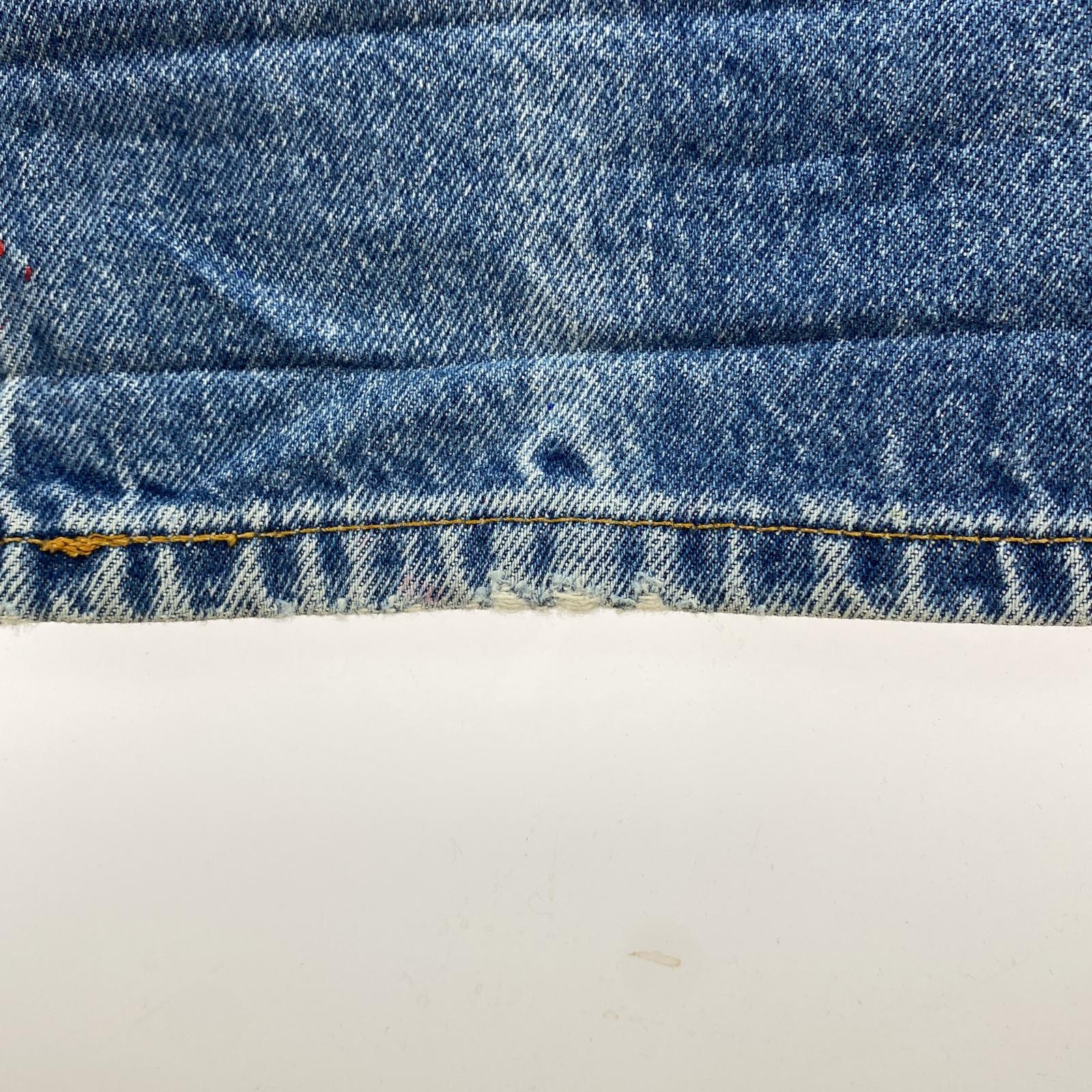 デニムパンツ ×Levi's 505 リメイクペイントデニム W36L34