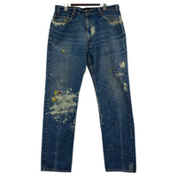 デニムパンツ ×Levi's 505 リメイクペイントデニム W36L34