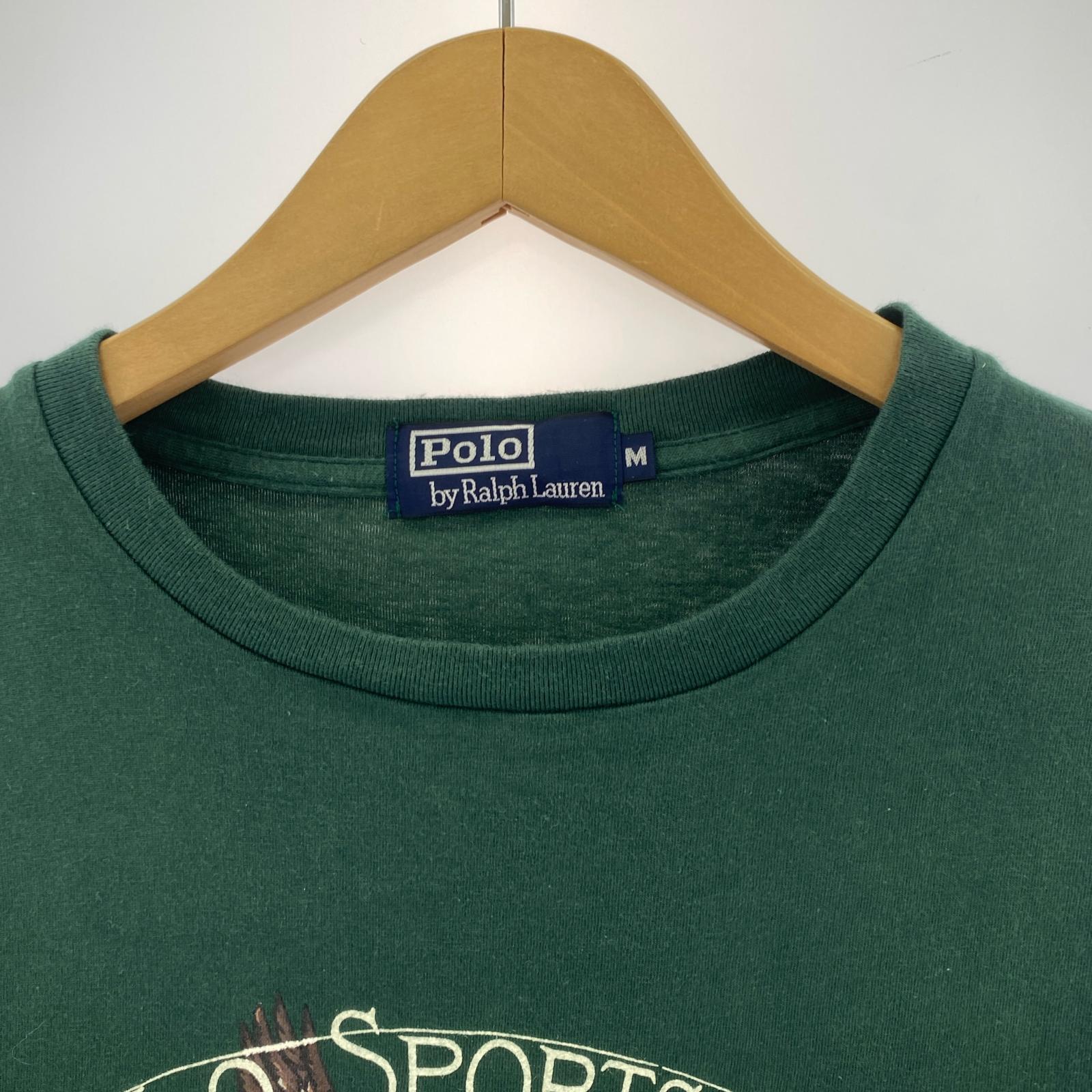 半袖Tシャツ 90s ハンティングプリント 緑(M) M