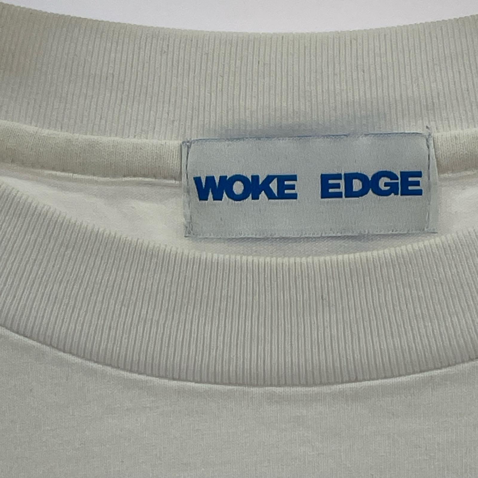 半袖Tシャツ WOKE EDGE ロゴプリントTee XL ホワイト