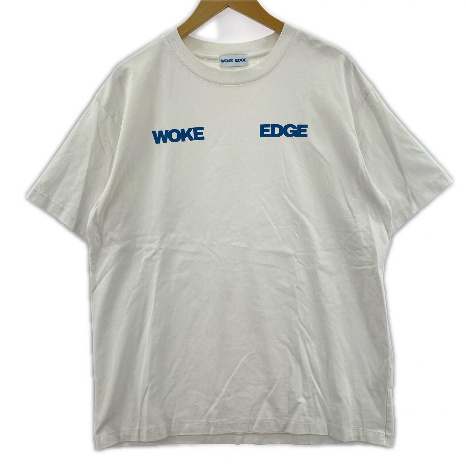 半袖Tシャツ WOKE EDGE ロゴプリントTee XL ホワイト