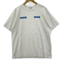 半袖Tシャツ WOKE EDGE ロゴプリントTee XL ホワイト