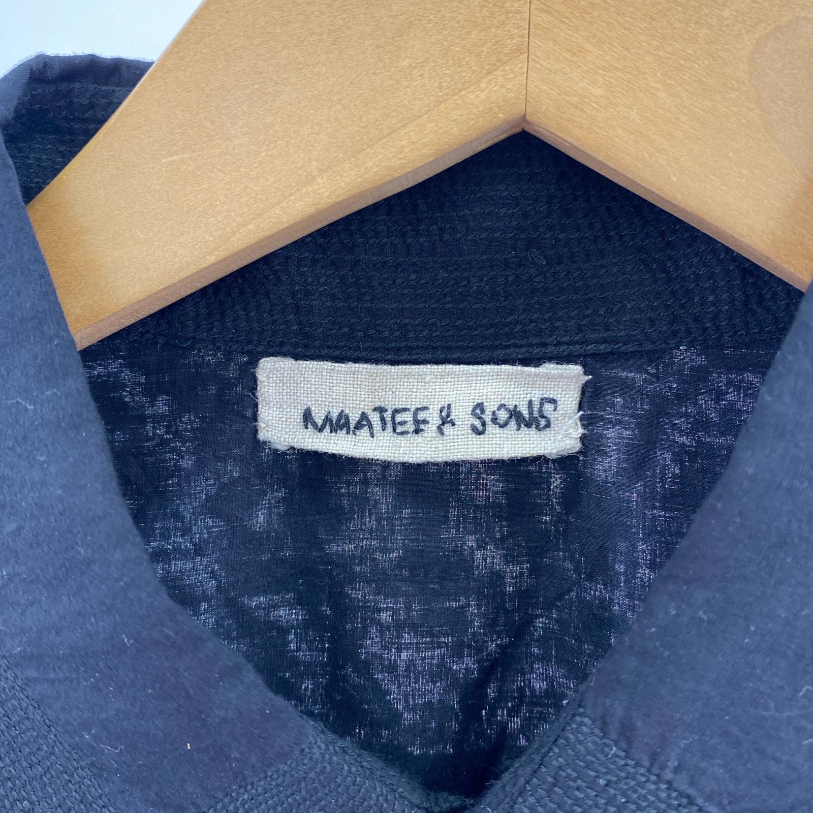 長袖シャツ MAATEE&SONS 25SS GUPTA BRWNPURPLE グプタ シャツ 2 ブラック 2 ブラック