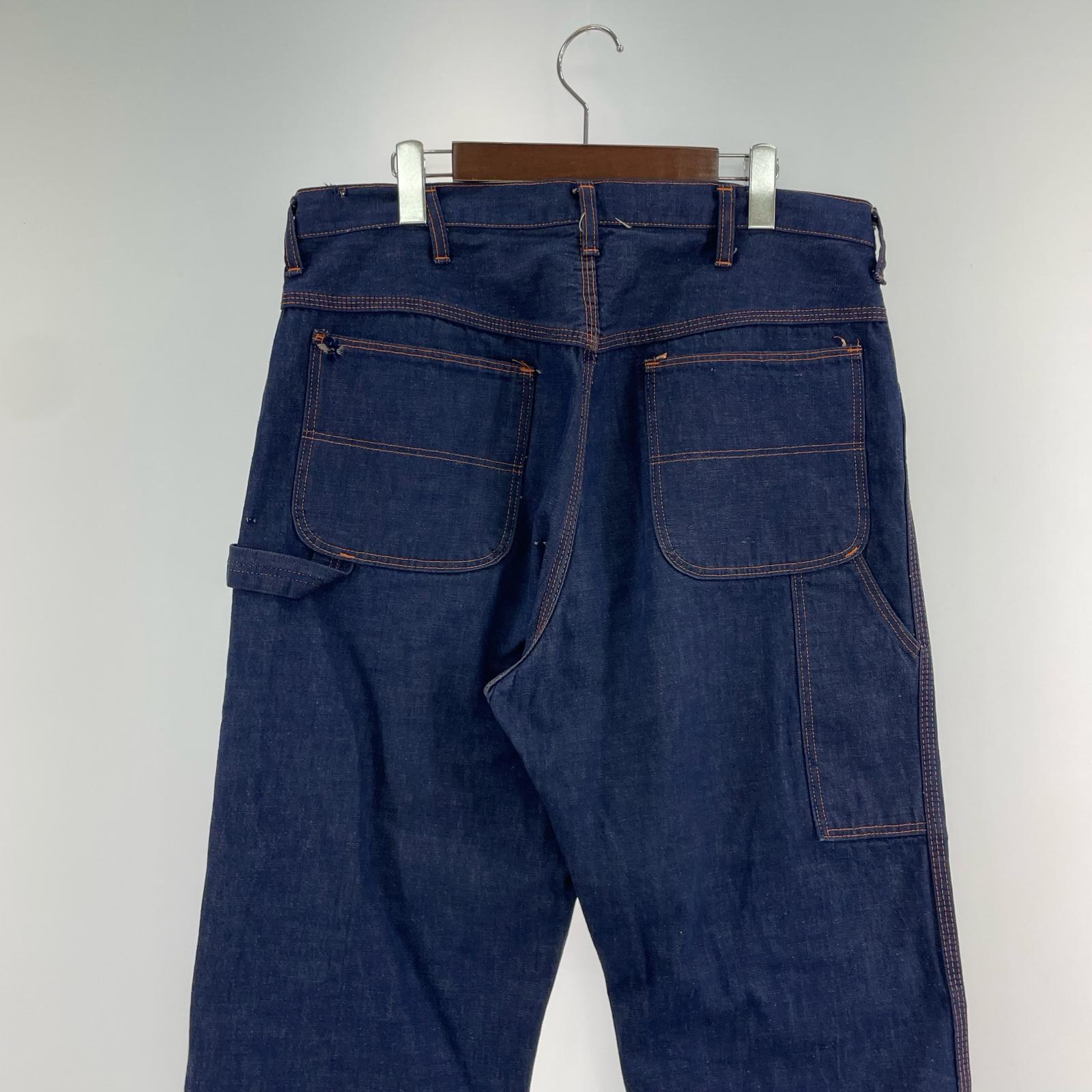 デニムパンツ 60s デニムペインターパンツ W36 36 ネイビー