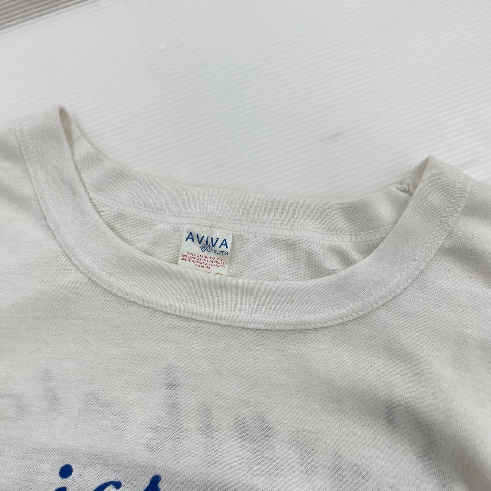 半袖Tシャツ 80s Eurythmics ツアーTee カナダ製 XL ホワイト