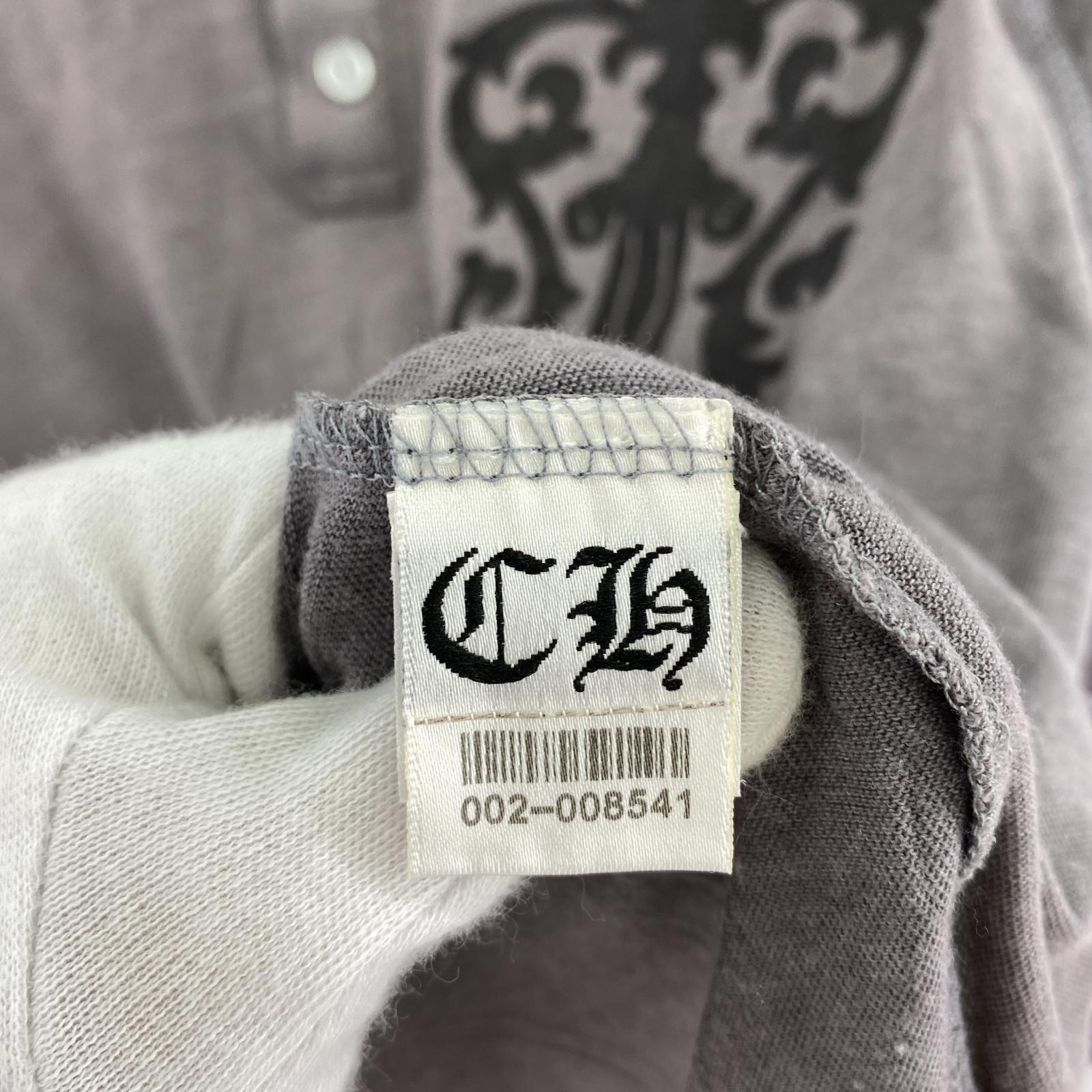 長袖Tシャツ ヘンリーネック ダガー グレー(L) グレー