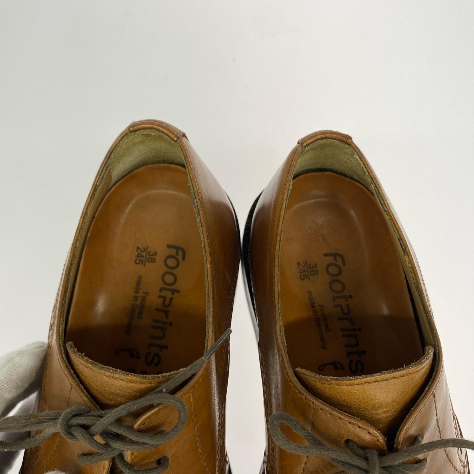 シューズ Footprints ドレスシューズ 24.5cm 茶 ブラウン
