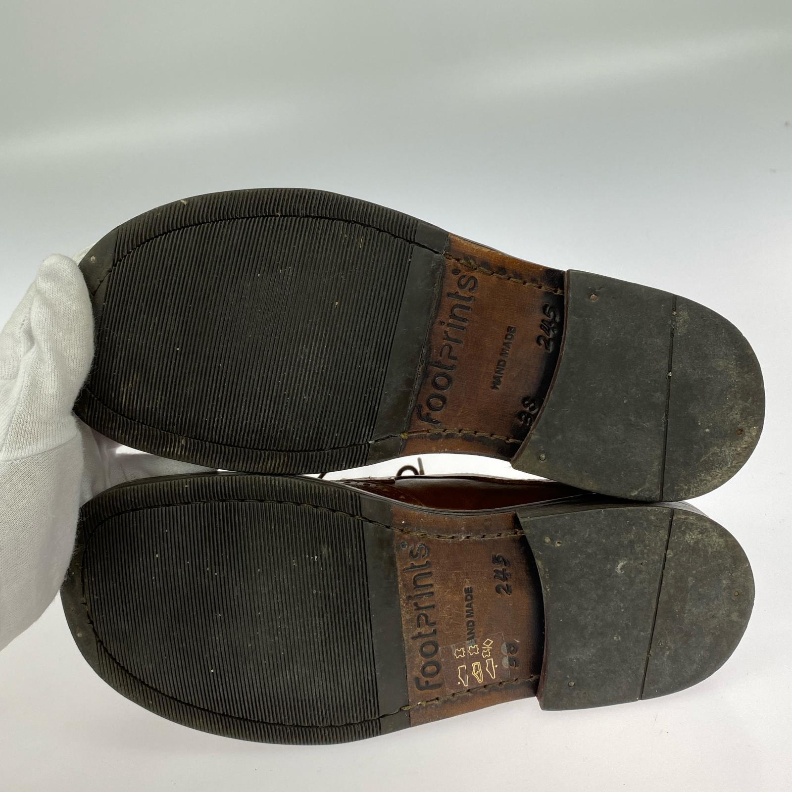 シューズ Footprints ドレスシューズ 24.5cm 茶 ブラウン