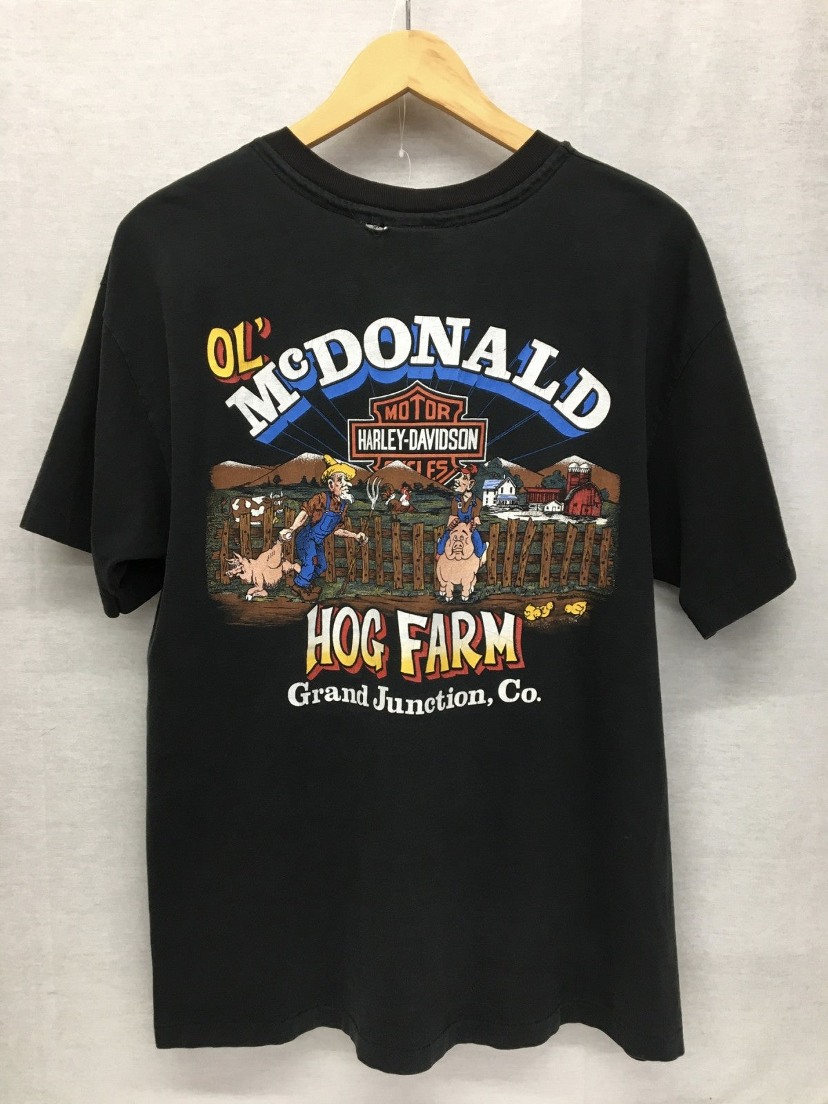 半袖Tシャツ 90s Mcdonald ポケットT blk L
