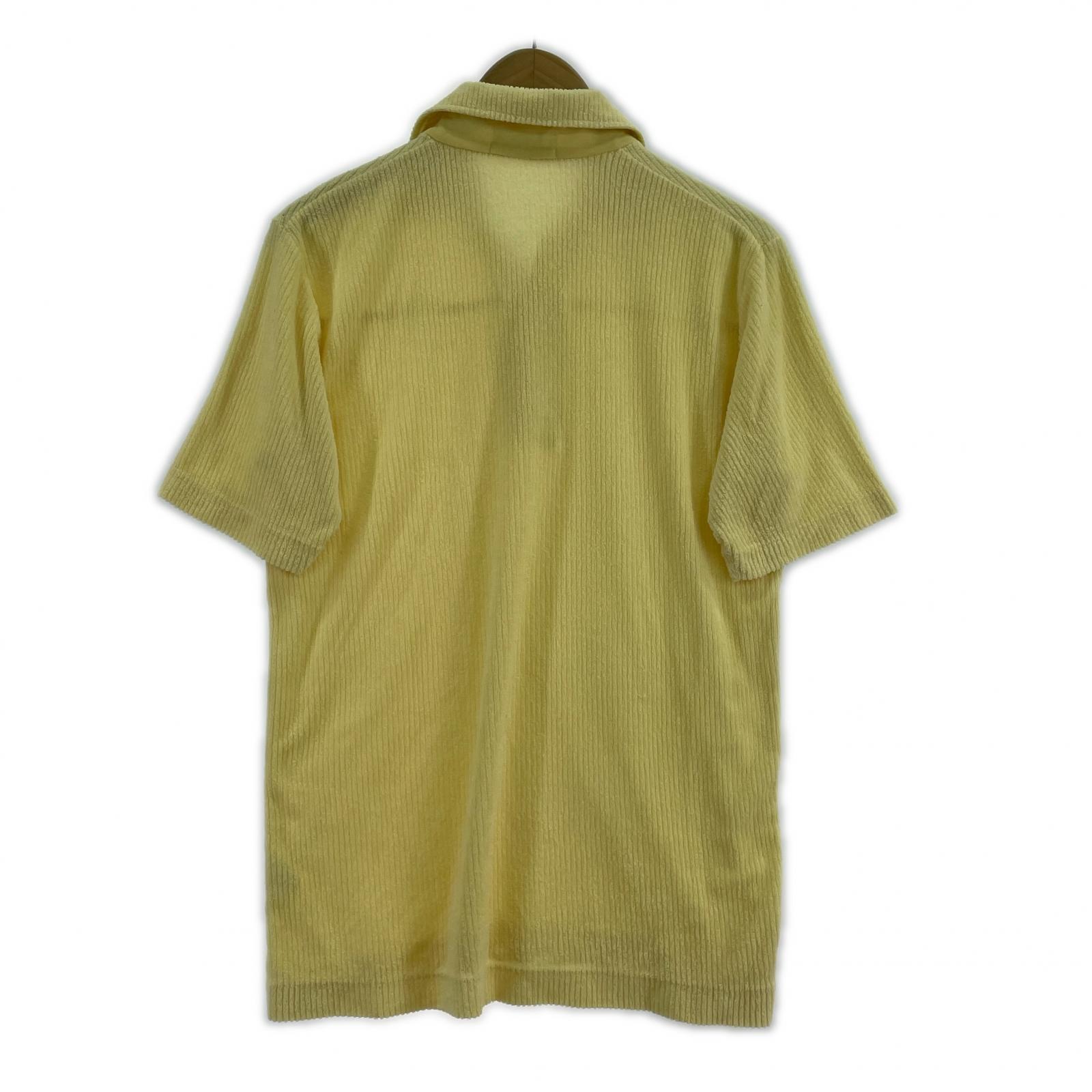 その他トップス デサント製 70s~80s ポロシャツ 黄 L イエロー
