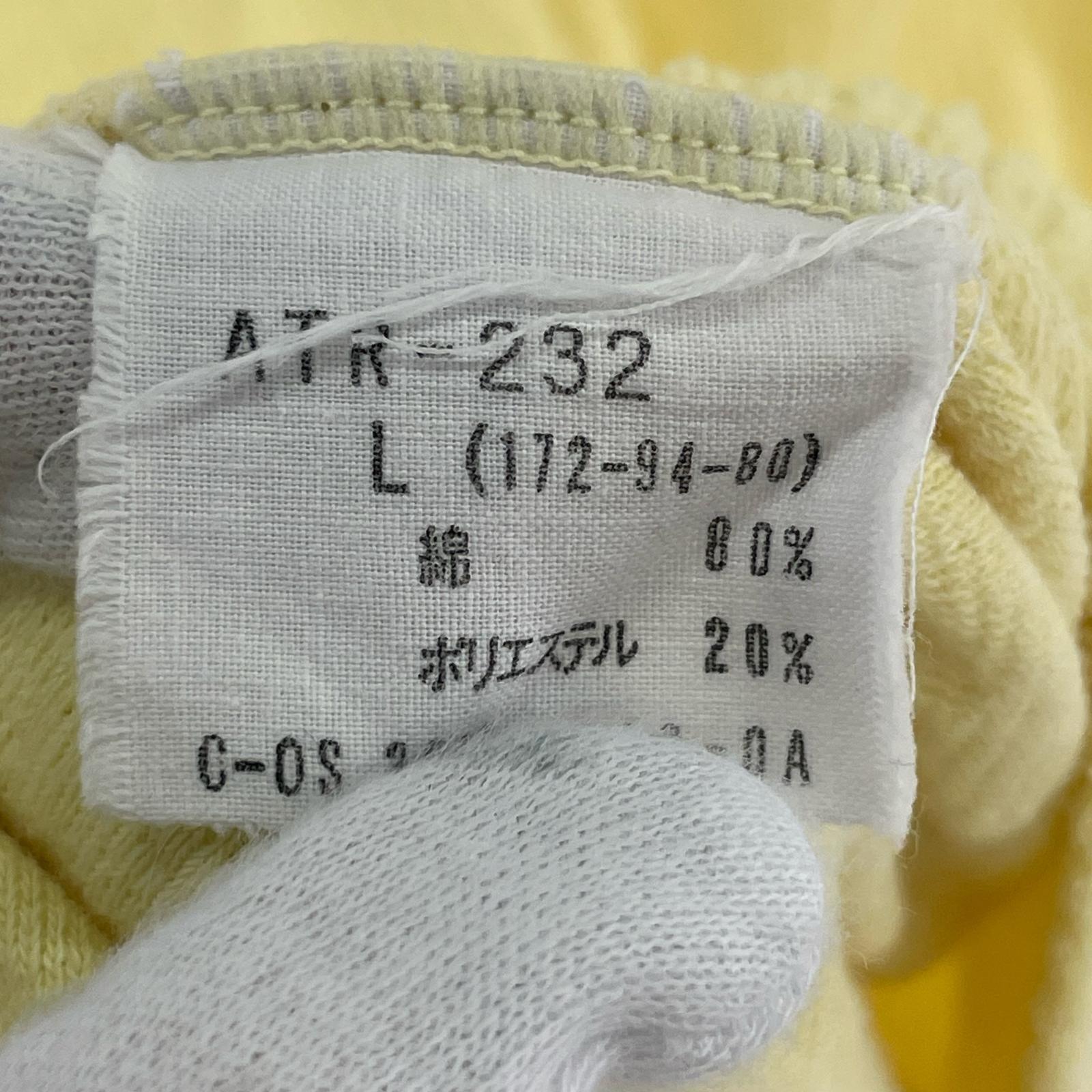 その他トップス デサント製 70s~80s ポロシャツ 黄 L イエロー