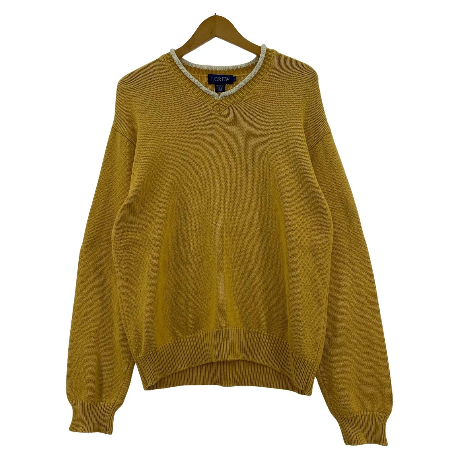 ニット 90s/J.CREW/コットンニット/Vネック/L L