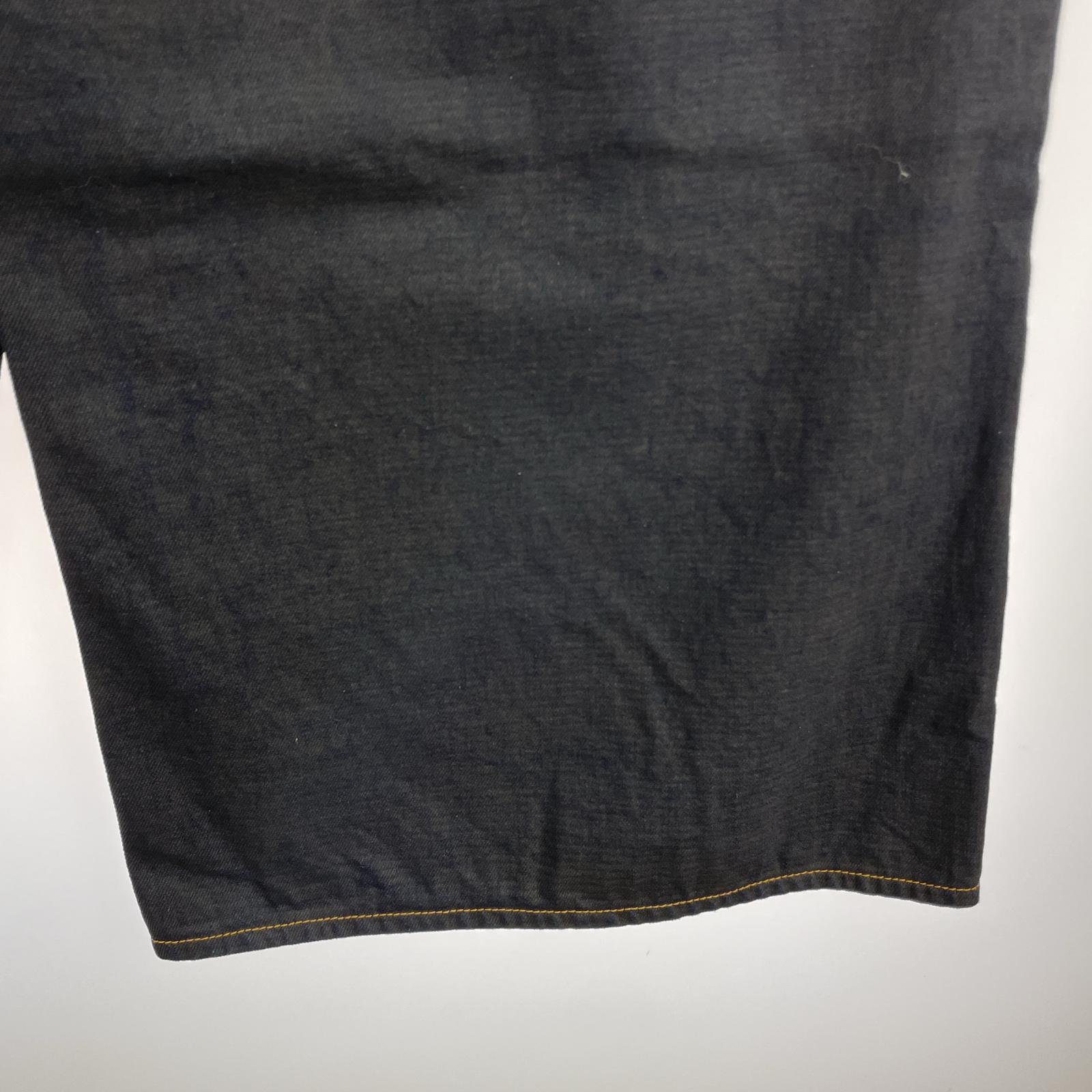 デニムパンツ Sacai BELTEED BAGGY FLAIR DENIM PANTS ベルテッドデニム 2 ブラック×インディゴ 2 ブラック