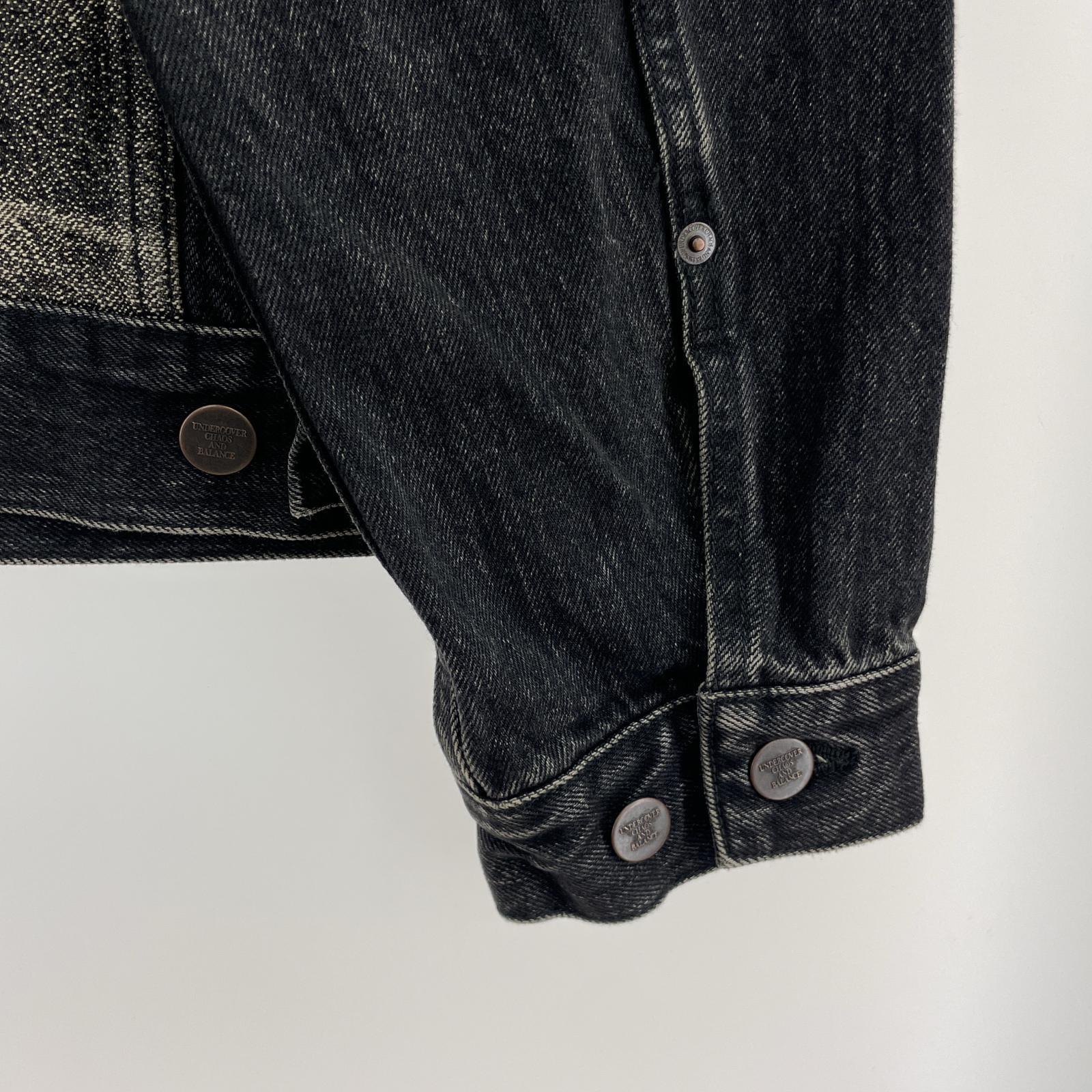 ジャケット UNDERCOVER 24AW TWIN PEAKS ブラックデニムジャケット 4 ブラック 4 ブラック