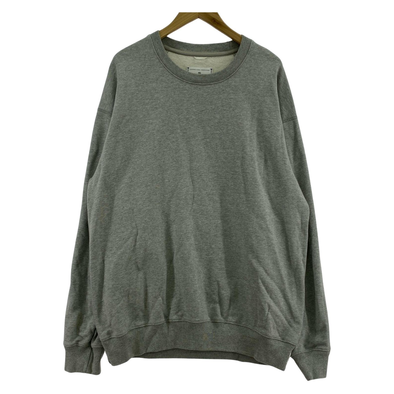 スウェット MIDWEIGHT TERRY RELAXED CREWNECK L グレー