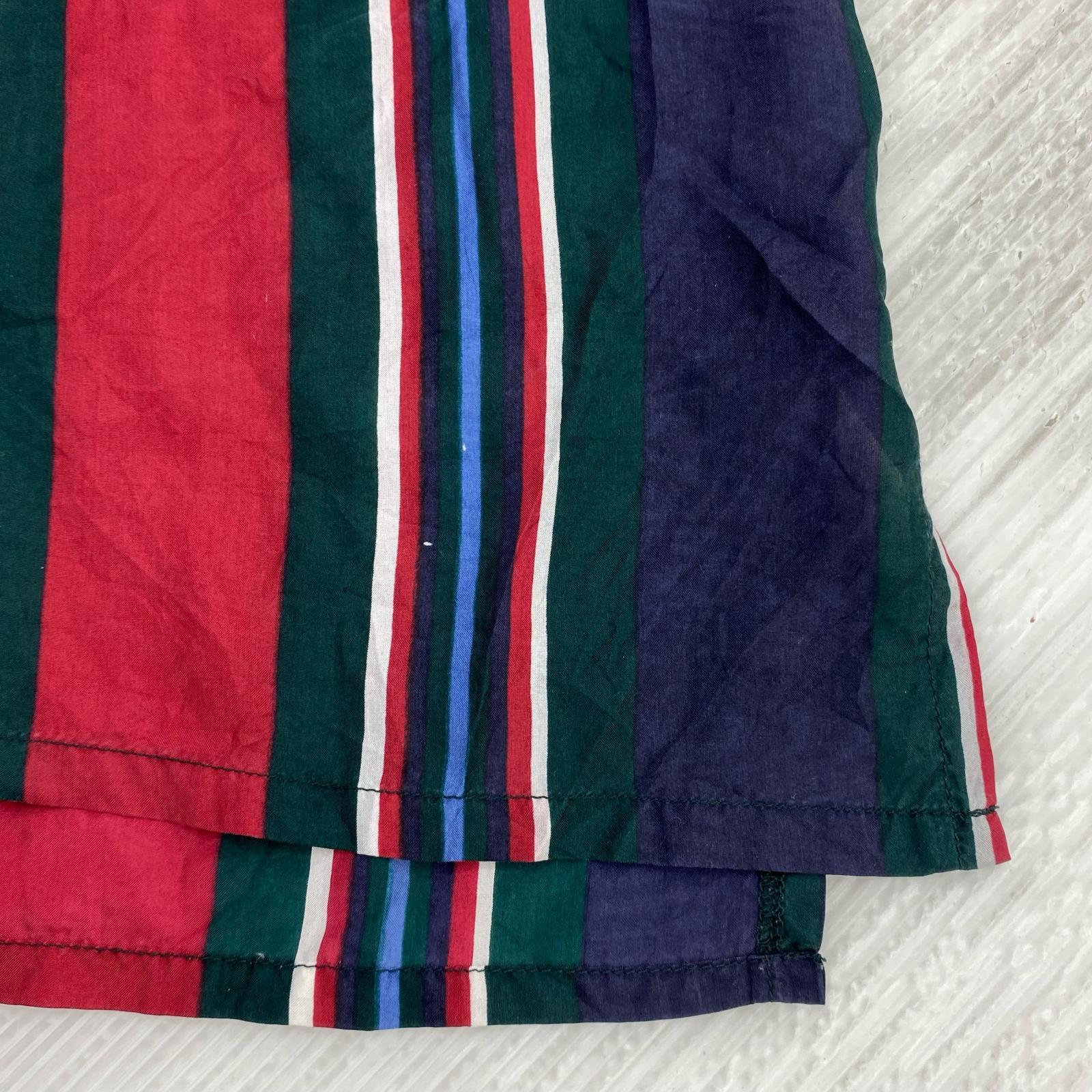 半袖シャツ MAXDECO 90S シルクシャツ セットアップ ストライプ マルチカラー