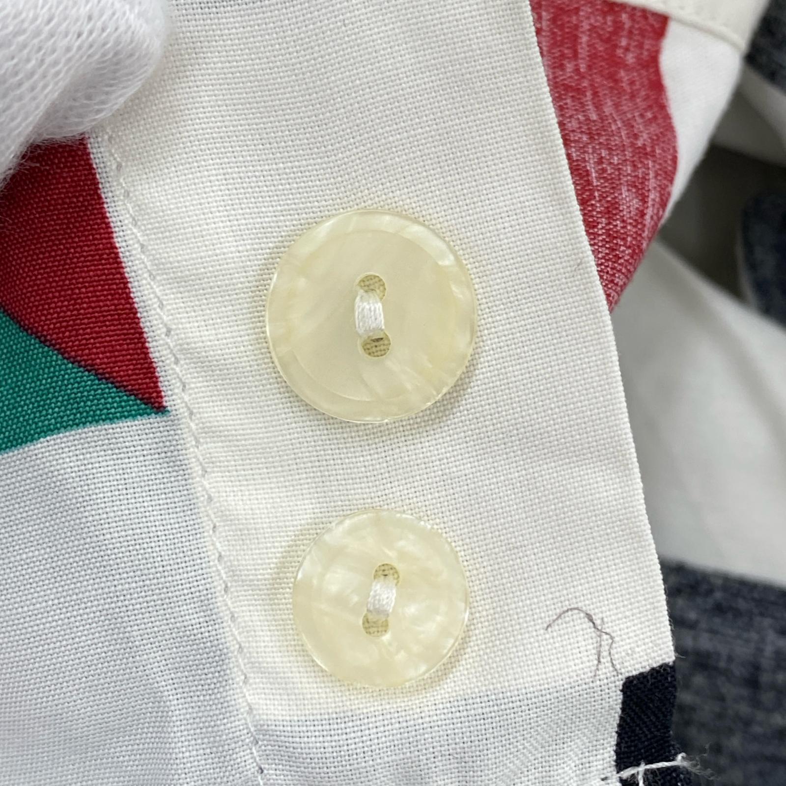 長袖シャツ 80s haupt 総柄 レーヨンシャツ (M) M