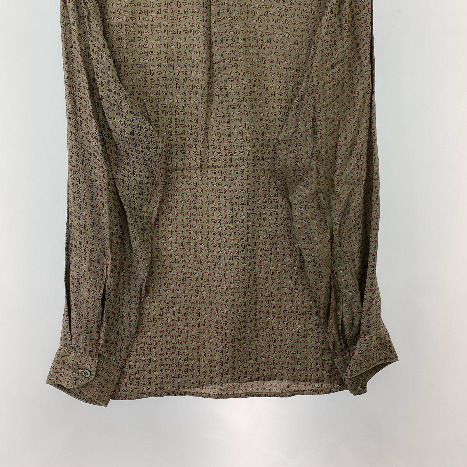 長袖シャツ 70s ペイズリーシャツ 総柄(M) M