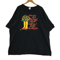 半袖Tシャツ GILDAN サンフラワー 黒 XL ブラック