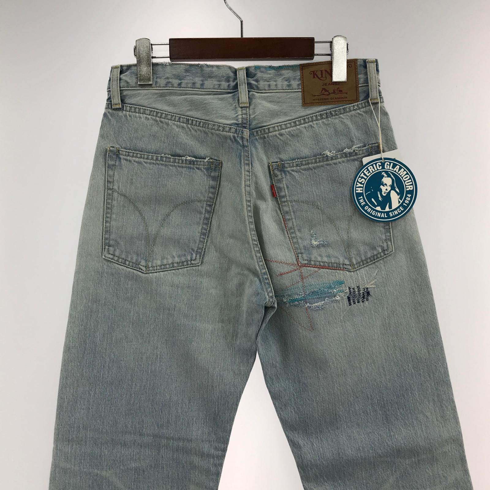 デニムパンツ 25SS CZSR加工 リペアデニム 28 28 ブルー