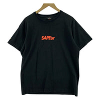 半袖Tシャツ 両面 ロッドマン 黒 オレンジ XL ブラック